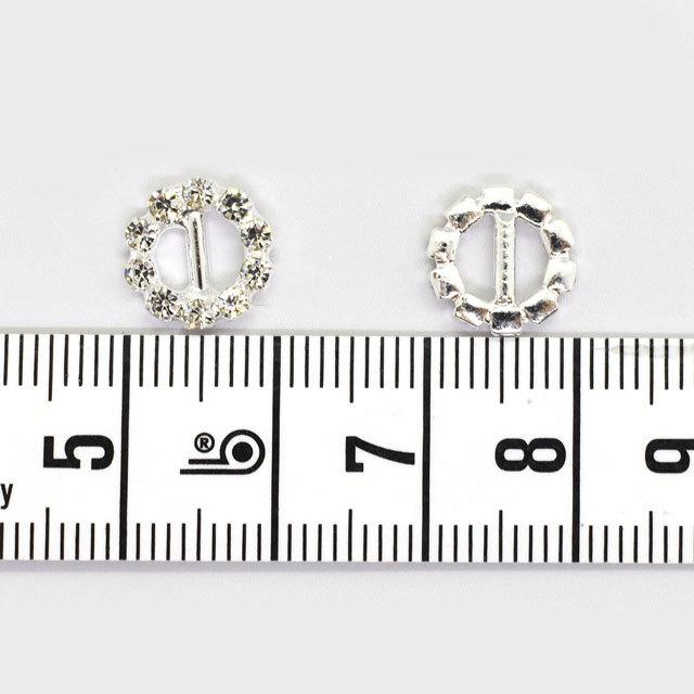 期間限定10％OFF／ ドール用 ラインストーンバックル クリア×シルバー