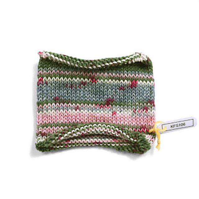 毛糸 Opal-オパール- 気仙沼カラー 4ply/4本撚り KFS106.桜/グリーン