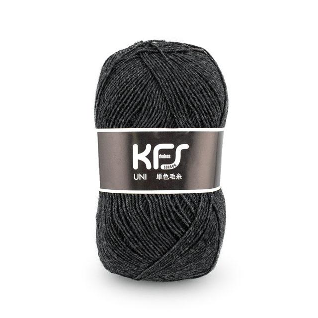 毛糸 Opal-オパール- 単色 4ply/4本撚り 100g巻 KFS291.チャコール
