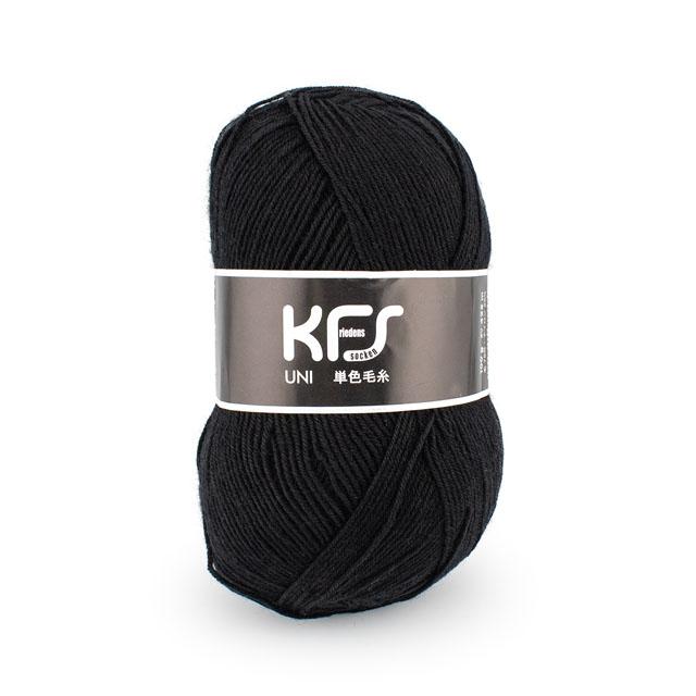 毛糸 Opal-オパール- 単色 4ply/4本撚り 100g巻 KFS292.ブラック