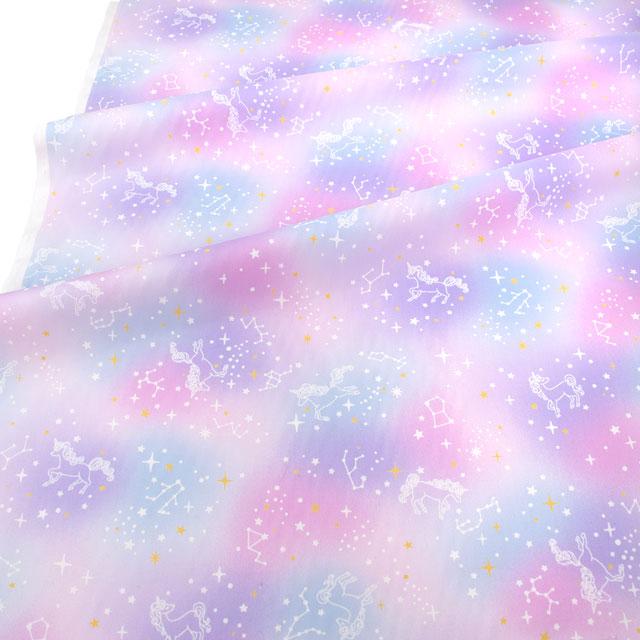 期間限定10％OFF／ 生地 オックスプリント ユニコーン（R6504