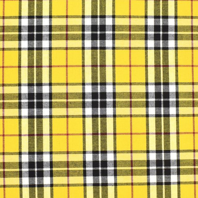 期間限定10 Off 生地 テッキングタータン 18 0611 23 黄色 赤ライン H At 新宿オカダヤyahoo 店 通販 Yahoo ショッピング