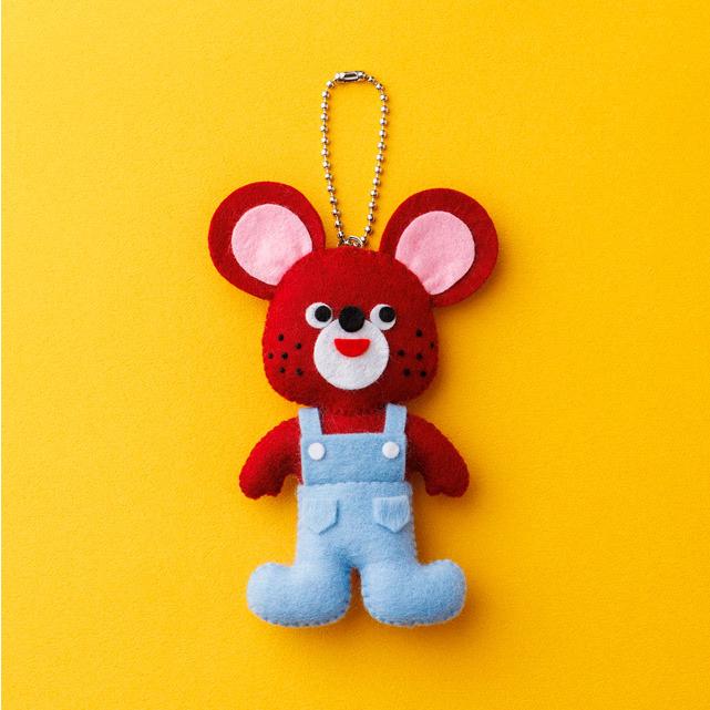 懐かし　昭和レトロ　ミニチュア　フェルト　ハンドメイド フェルトマスコットキット サンフェルト 昭和レトロキット 復刻