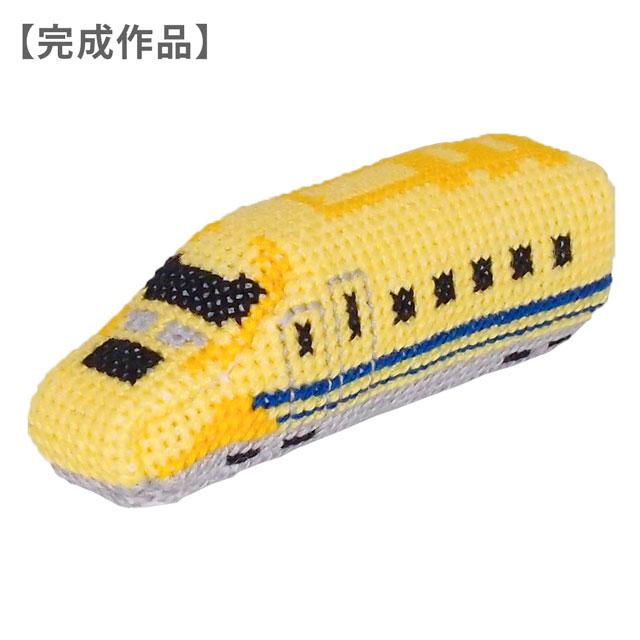 刺しゅうキット はたらくのりものピンクッション 新幹線 クロス 刺しゅうキット はたらくのりものピンクッション 新幹線 クロス