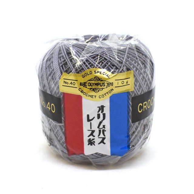 ＼期間限定20％OFF／ レース糸 オリムパス 金票 ＃40 10ｇ 色番486 (M)_b1_｜okadaya-ec