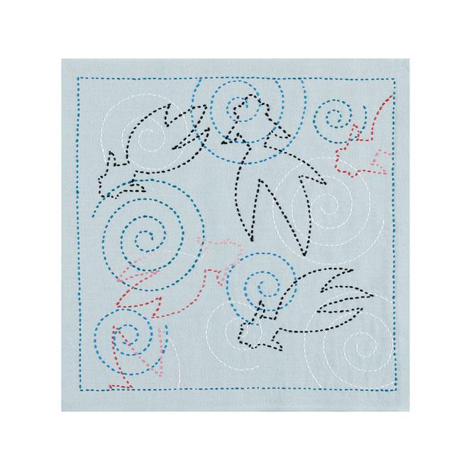 Olympus オリムパス 刺し子キット 花ふきん 納涼きんぎょ（SK488