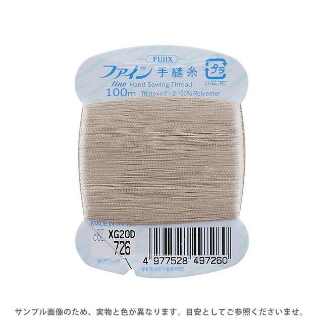 フジックス ファイン 手縫い糸 40番 100m巻（F49） 色番726 08Ab99_