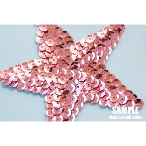 スパンコールモチーフ 星型 大（M2909/C） 縫い付けタイプ 31.ピンク (H)_4b_｜okadaya-ec｜03