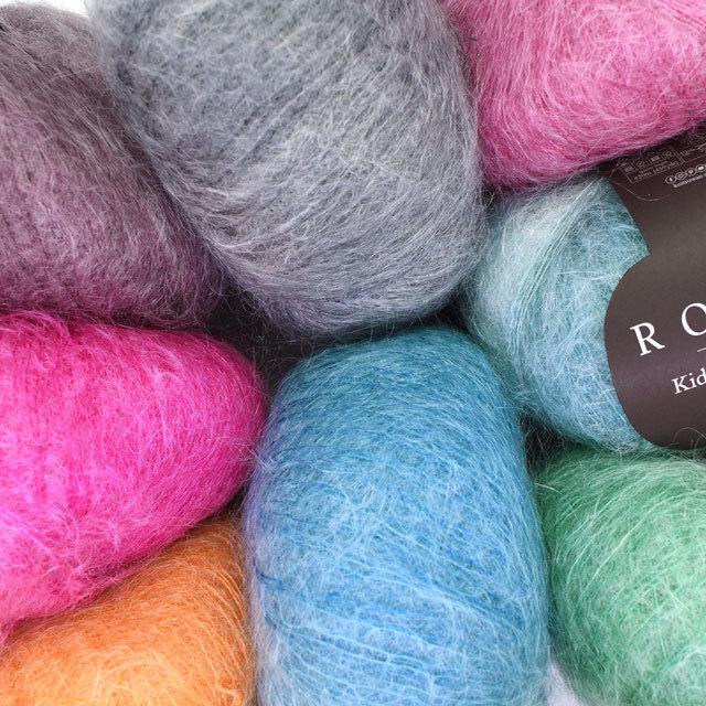 毛糸 ROWAN-ローワン- Kidsilk Haze Colour・キッドシルクヘイズカラー（Z013000） 6.Rose (M)_b1j｜okadaya-ec｜06