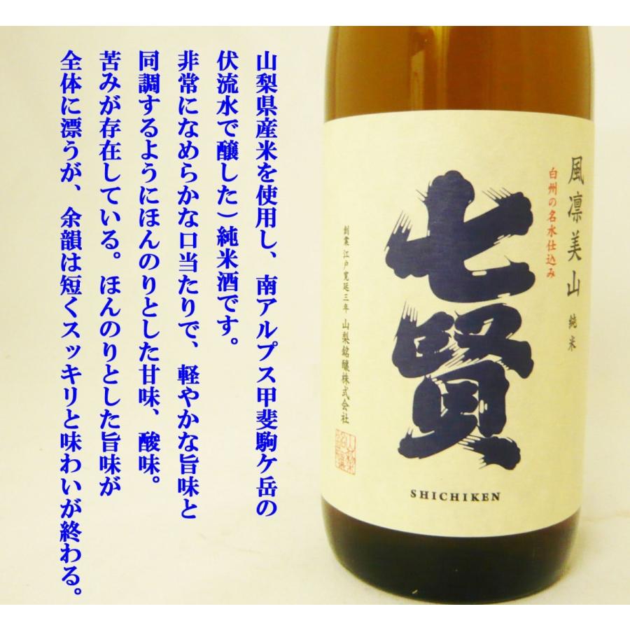 日本酒 七賢 純米 風凛美山 7ml しちけん 限定品 岡田屋酒店 通販 Yahoo ショッピング