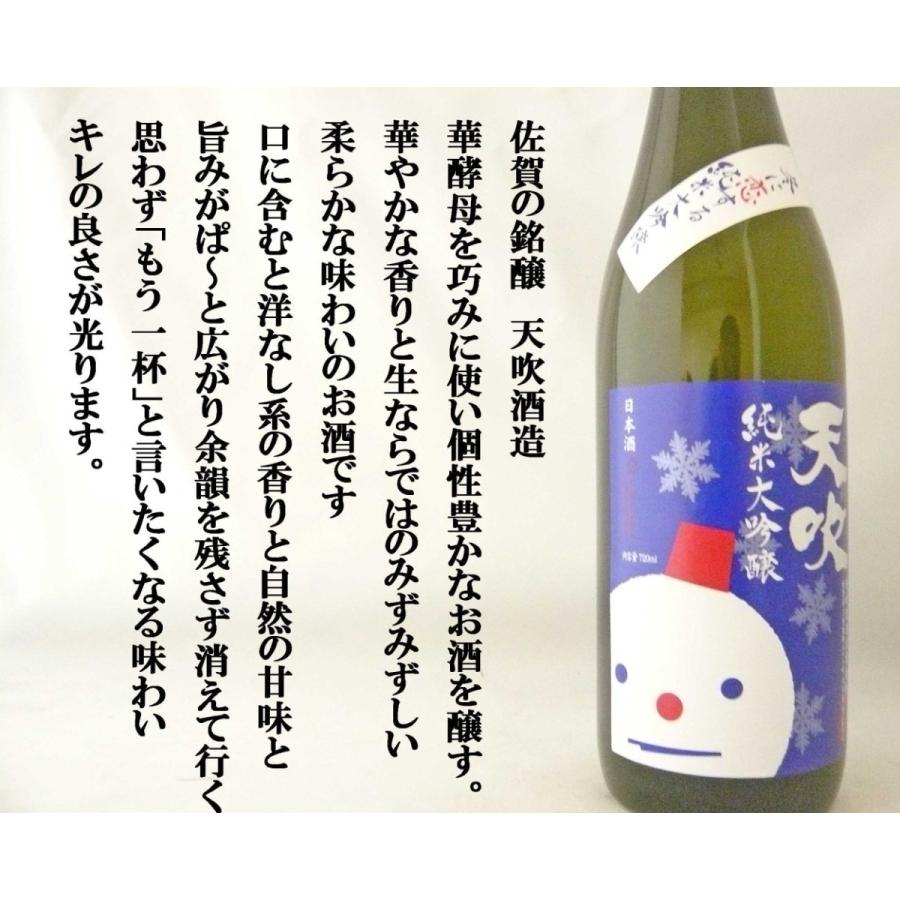 日本酒 純米大吟醸 天吹 冬に恋する純米大吟醸 生 720ml 雪だるま
