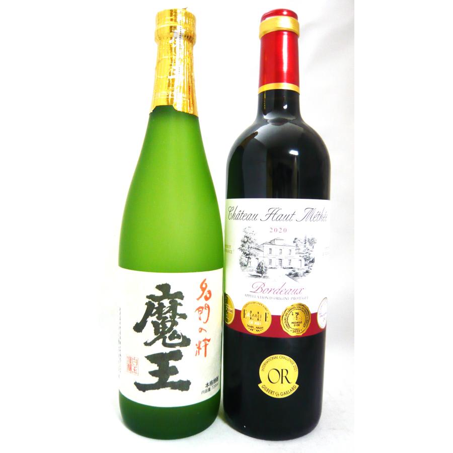 焼酎 魔王 720ml×5 金賞受賞ボルドー赤ワイン750ml ＊ギフト 