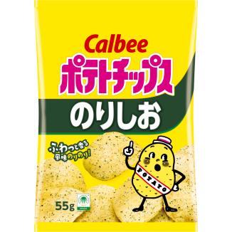 カルビー（Calbee） ポテトチップスのりしお味 55g×16袋 : おかげさま