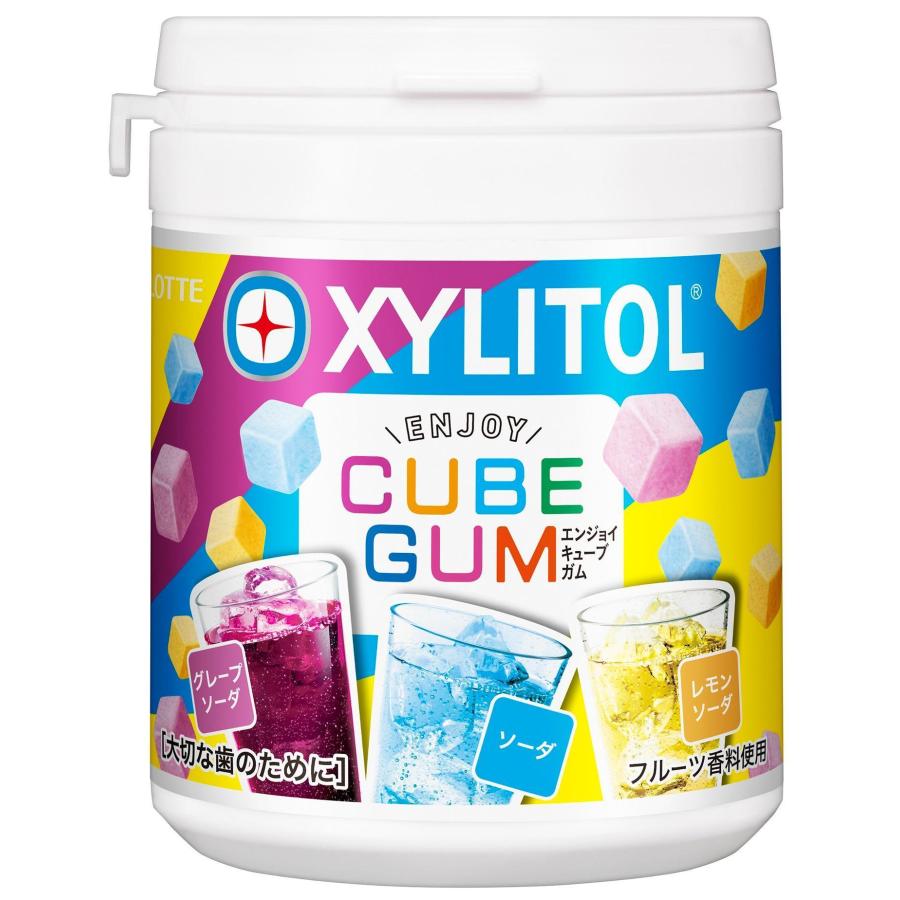 XYLITOL ロッテ キシリトールガムENJOYCUBEアソートボトル