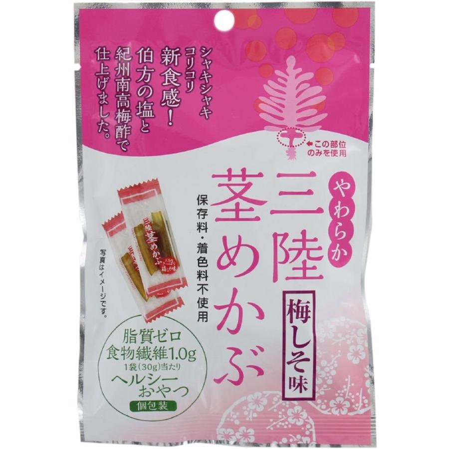 壮関 やわらか三陸茎めかぶ 梅しそ味 30g 6袋 4941983009177 おかげさまマーケット 通販 Yahoo ショッピング