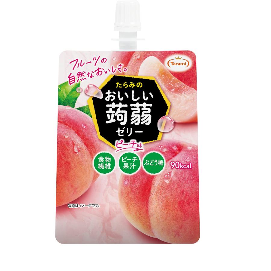 おいしい蒟蒻ゼリー たらみ おいしい蒟蒻ゼリーピーチ味 150g×6個