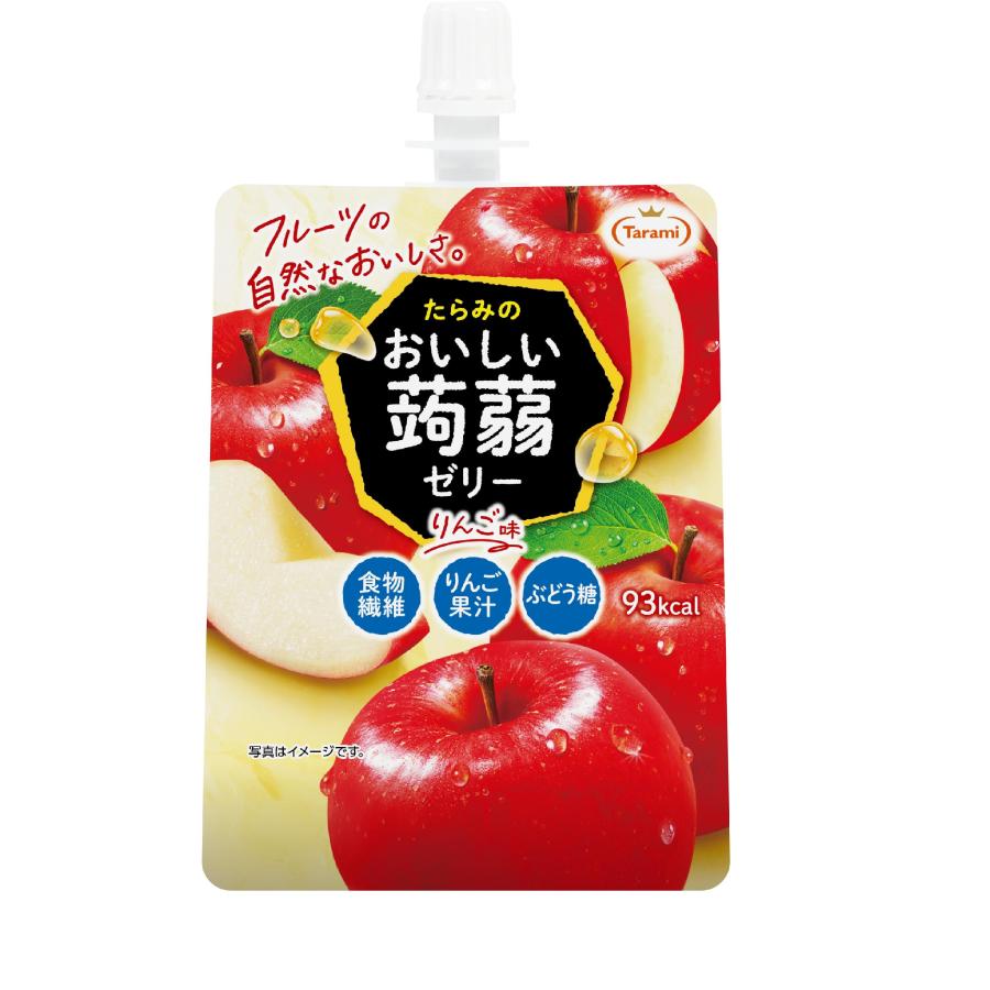 おいしい蒟蒻ゼリー たらみ おいしい蒟蒻ゼリーりんご味 150g×6個