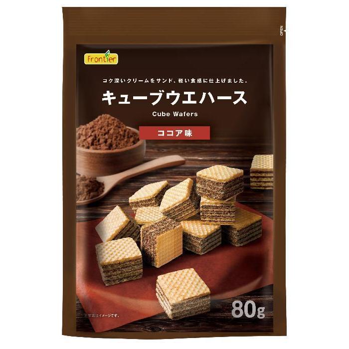 NSIN キューブウエハースココア味 80g×12袋 : おかげさまマーケット