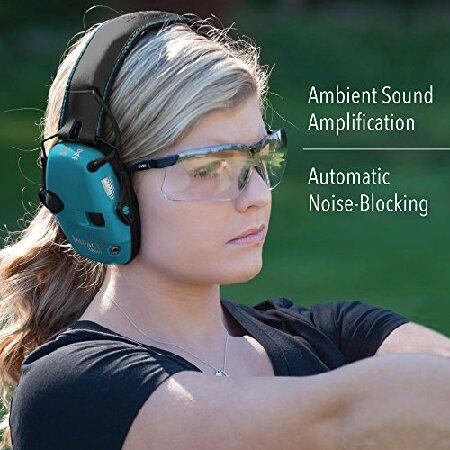 Howard　Leight　by　Honeywell　Impact　Sport　Sound　Electronic　Amplification　Teal　Earmuff,　Shooting　(R-02521)