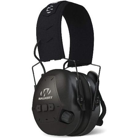 Walker's　Bluetooth　Passive　CVC　Clear　Cancellation　Muff　Protection　Noise　Sound,　Black　Digital