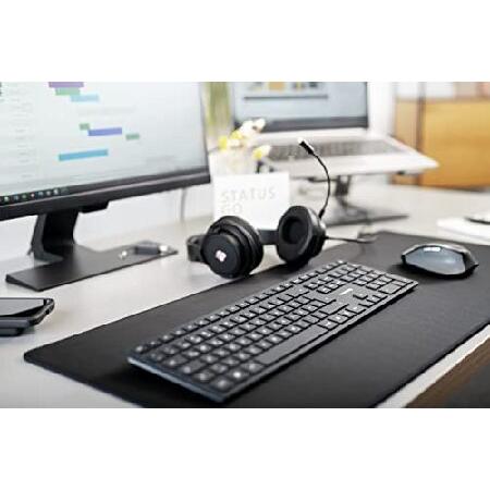 CHERRY DW 9500 Slim Wireless Desktop Keyboard and Mouse Combo, Extra Flat Thin Design with Ergo Friendly Mouse