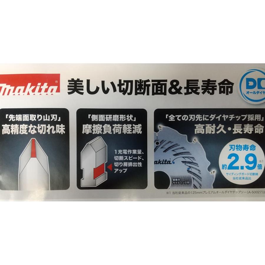 マキタ DCオールダイヤチップソー 125mm 刃数10 窯業系 マキタ DCオールダイヤチップソー 125mm 刃数10 窯業系