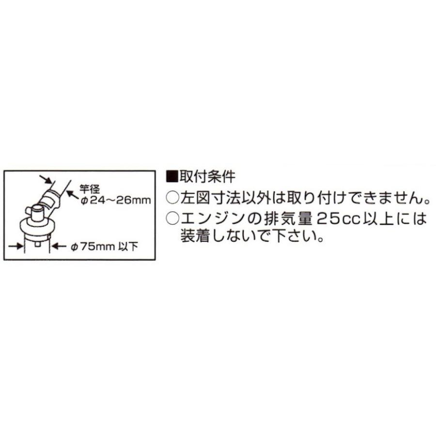 ニシガキ　草刈丸Ｒ　（刈払機取付用）くさかり　飛散を抑えてバリバリ切れる｜okaidoku-kiyosi｜04