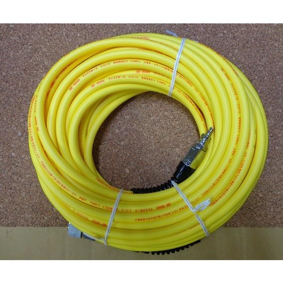 高圧エアーホース プレミアホース 黄色 20m 6.0mm×10mm : お買い得