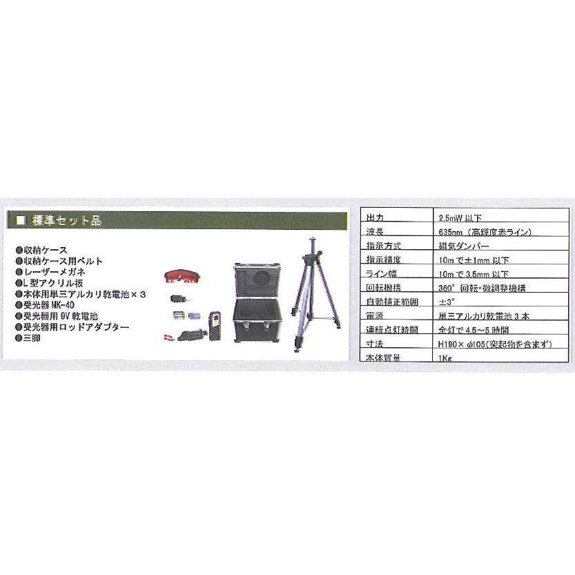 サンピース レーザー墨出し器 SPLA-41A 三脚 受光器付