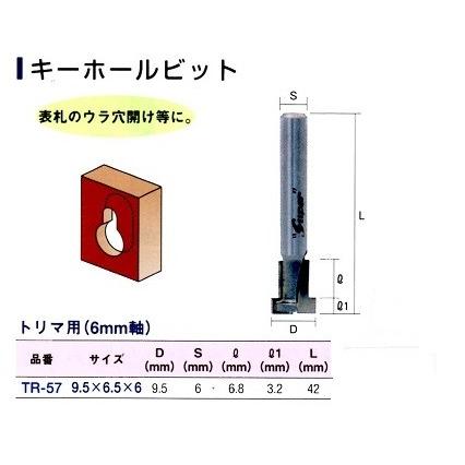ライト精機 キーホールビット トリマ用（6mm軸） : お買い得工具DIY