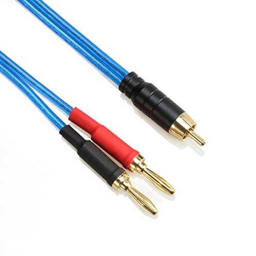 luxferre rca バナナ プラグ 変換 バナナ プラグ rca 変換 ケーブル rca to banana plug スピーカー