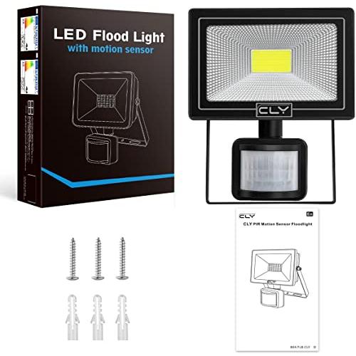 CLY LED 投光器 センサーライト 10W 昼白色 防犯ライト 屋外 人体センサー ブラケットライト コンセント 100V 人感点灯自動消灯 防水｜okaidoku-store22｜07