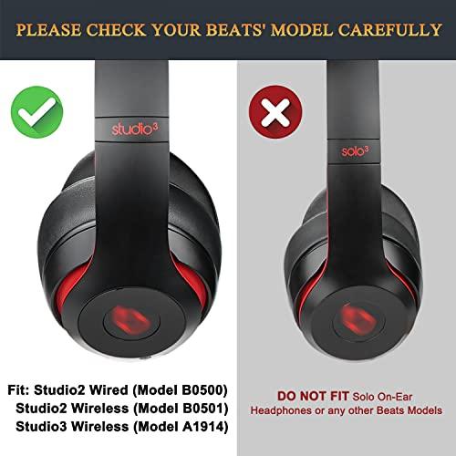 SoloWIT イヤーパッド イヤークッション Beats Studio3 ＆ Studio2 Wired/Wireless ワイヤレスヘッドホン 用｜okaidoku-store22｜02