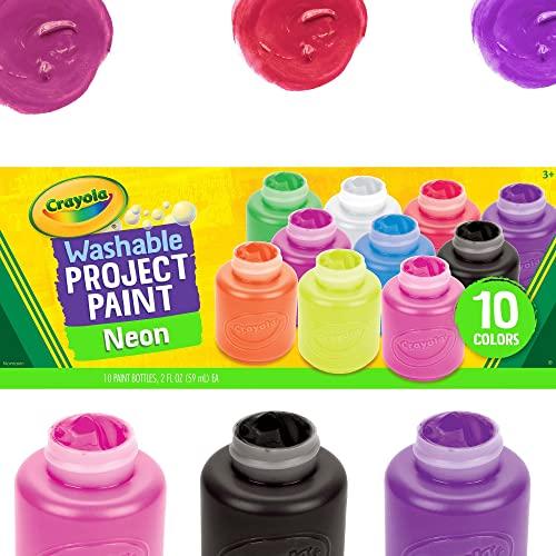 クレヨラ (Crayola) ボトル絵の具 10色セット 水で簡単に落とせる