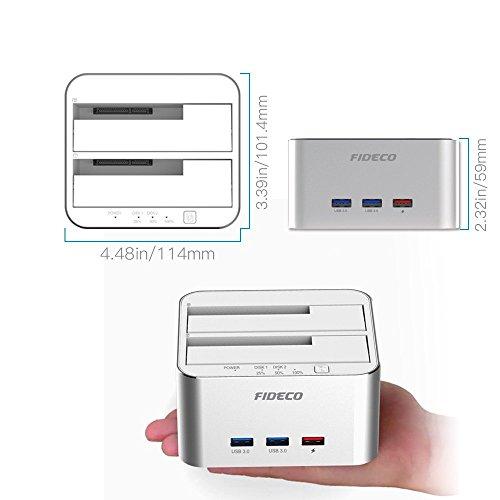 HDDスタンド FIDECO ドッキングステーション USB3.0接続 2.5/3.5インチHDD/SSD SATA I/II/III対応パソコンなし｜okaidoku-store22｜06