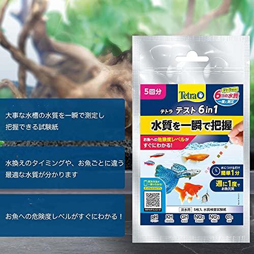 テトラ (Tetra) テスト 6in1試験紙 5枚 水質検査 テスト 総硬度 硝酸塩 亜硝酸塩 塩素 炭酸塩 PH｜okaidoku-store22｜03