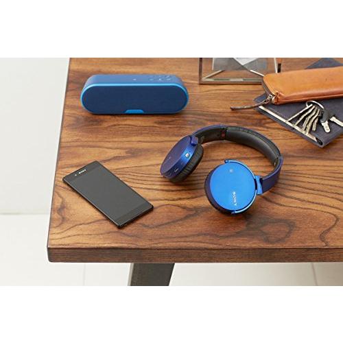 ソニー ワイヤレスヘッドホン 重低音モデル MDR-XB650BT : Bluetooth対応 折りたたみ式 ブルー MDR-XB650BT L｜okaidoku-store22｜14