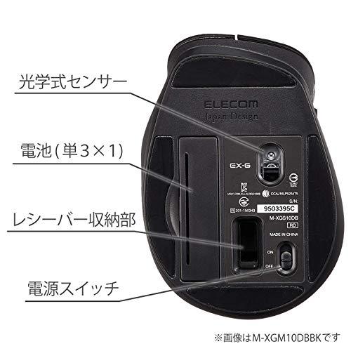 エレコム マウス ワイヤレス Mサイズ 5ボタン(戻る・進むボタン搭載) BlueLED 握りの極み ホワイト(フェイス) M-XGM10DBWH/E｜okaidoku-store22｜06
