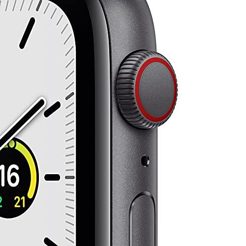 Apple Watch SE(GPS + Cellularモデル)- 44mmスペースグレイアルミニウムケースとミッドナイトスポーツバンド - レギュ｜okaidoku-store22｜02