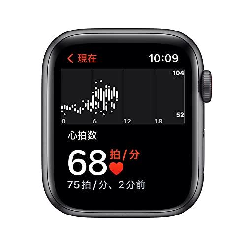 Apple Watch SE(GPS + Cellularモデル)- 44mmスペースグレイアルミニウムケースとミッドナイトスポーツバンド - レギュ｜okaidoku-store22｜04