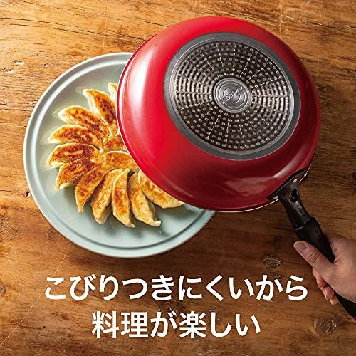 エバークック 炒め鍋 24cm オール熱源対応(IH対応) レッド ドウシシャ｜okaidoku-store22｜03