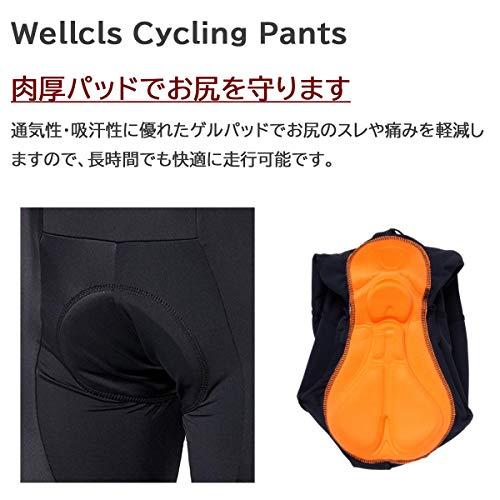 ウェルクルズ(Wellcls) サイクルパンツ レーサーパンツ メンズ ゲルパッド付 サイクルウェア サイクルジャージ 自転車 ロードバイク サイクリ｜okaidoku-store22｜04