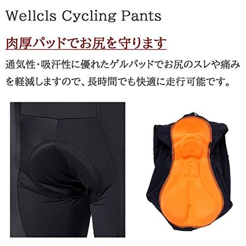 ウェルクルズ(Wellcls) サイクルパンツ レーサーパンツ メンズ ゲルパッド付 サイクルウェア サイクルジャージ 自転車 ロードバイク サイクリ｜okaidoku-store22｜04
