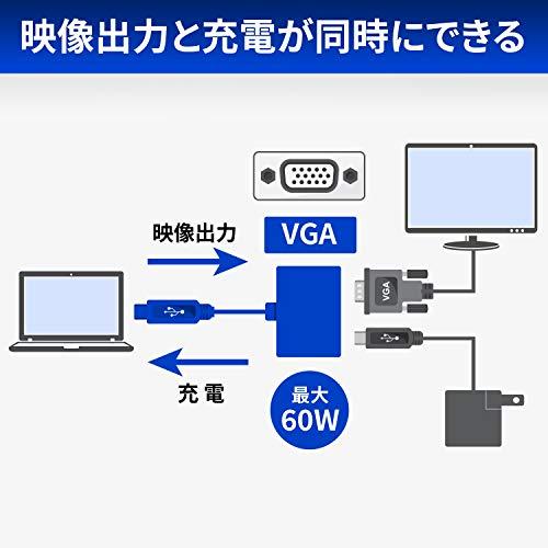 GOPPA ゴッパ USB Type-C to VGA変換アダプタ (PD対応) ブラック GP-CV15H/B｜okaidoku-store22｜03