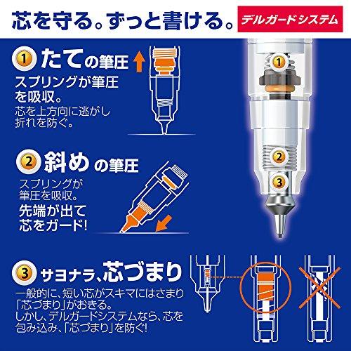 ゼブラ シャープペン デルガード タイプER 0.5mm バイオレット P-MA88-VI｜okaidoku-store22｜05