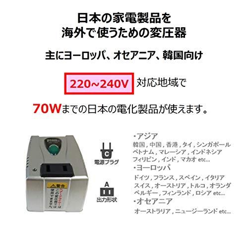 カシムラ 海外用変圧器 220-240V/70VA NTI-34｜okaidoku-store22｜02