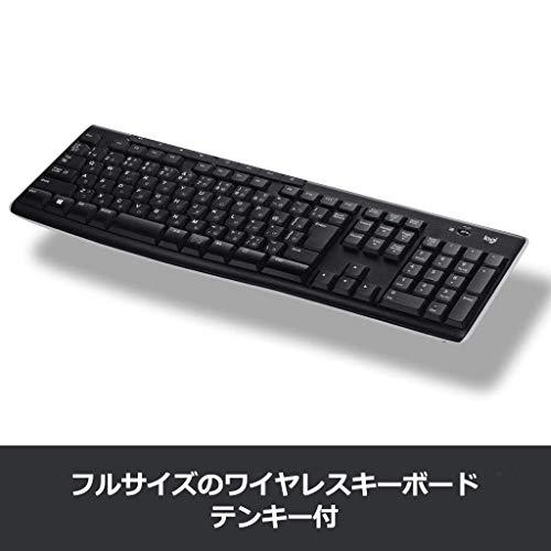 ロジクール ワイヤレスキーボード K270 ワイヤレス キーボード 無線 薄型 テンキー USB接続 Unifying windows 国内正規品｜okaidoku-store22｜02