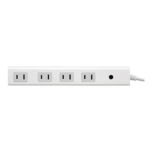 BUFFALO 電源タップ 8個口 個別スイッチ4個付 3m ホワイト BSTAPSD2830WH｜okaidoku-store22｜03