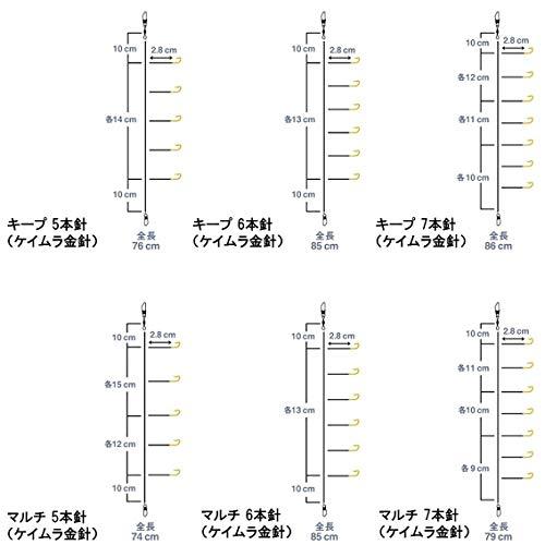 ダイワ(DAIWA) クリスティア 快適ワカサギ仕掛けKK 速攻 キープ 5本 1.5-0.2｜okaidoku-store22｜03