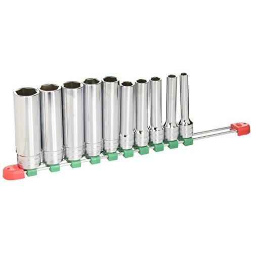 京都機械工具(KTC) 12.7mm (1/2インチ) ディープソケット セット 10個 